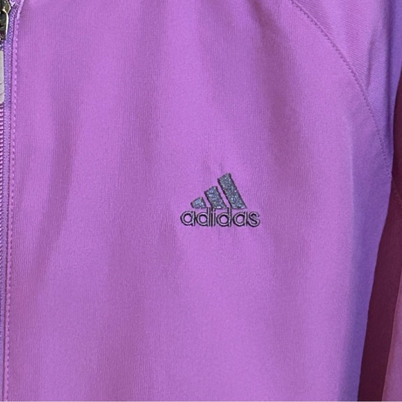 Adidas Lavender Windbreaker Jacket L - Picture 3 of 8
